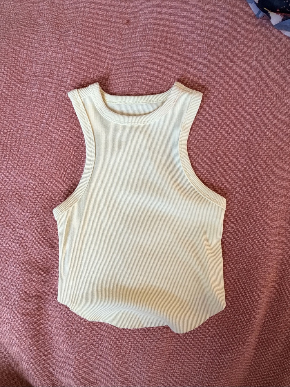 Women’s ' Ribbed Tank Top - Cream